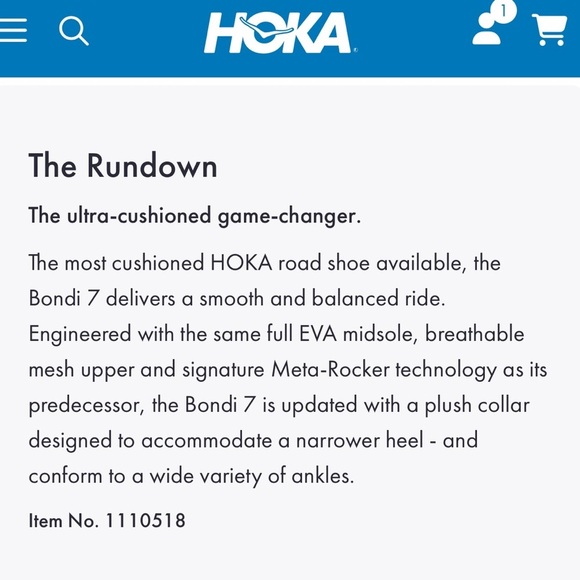 HOKA BONDI 7 WIDE (1110530-BBLC) All Black NWOB Men’s 7.5 2E or Women’s 9.5 2E - Picture 7 of 15